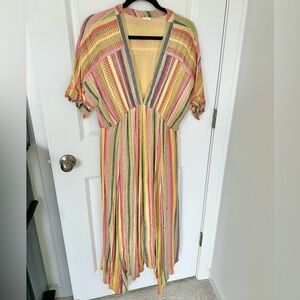 En Créme Stripe Dress